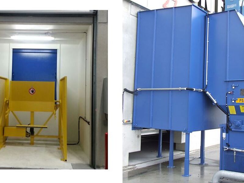 Skruekomprimator ekstra rum for ifyldning