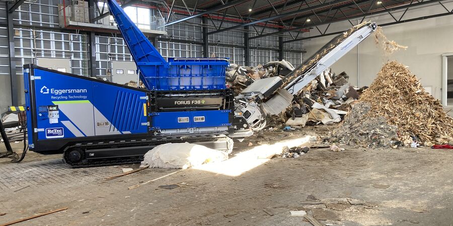 Idriftsættelse af elektrisk grovneddeler