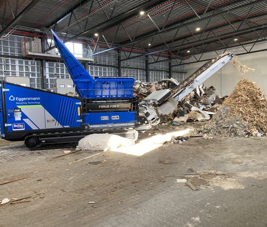 Idriftsættelse af elektrisk grovneddeler