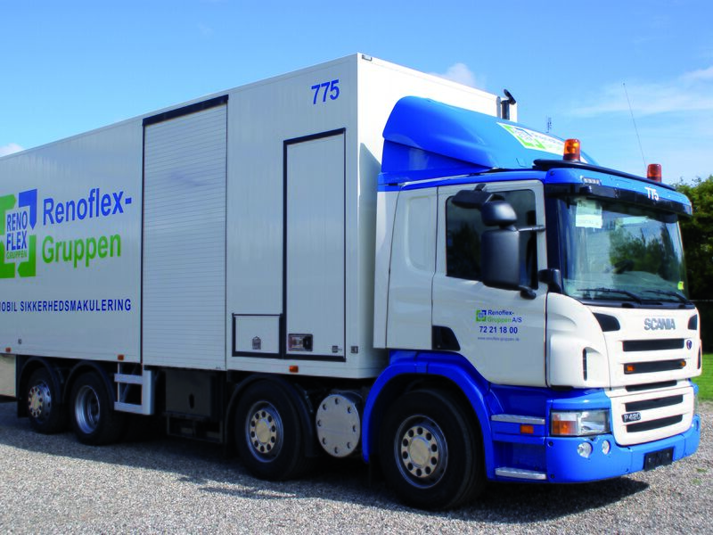 Lastvognsopbygget sikkerhedsmakulering