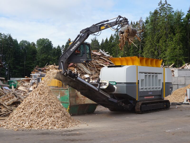 XR mobil neddeling af affaldstræ