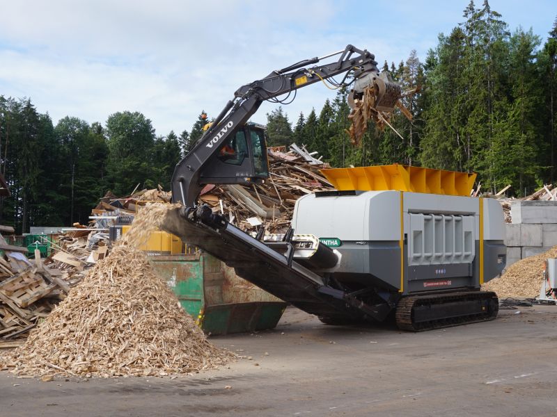 XR mobil neddeling af affaldstræ