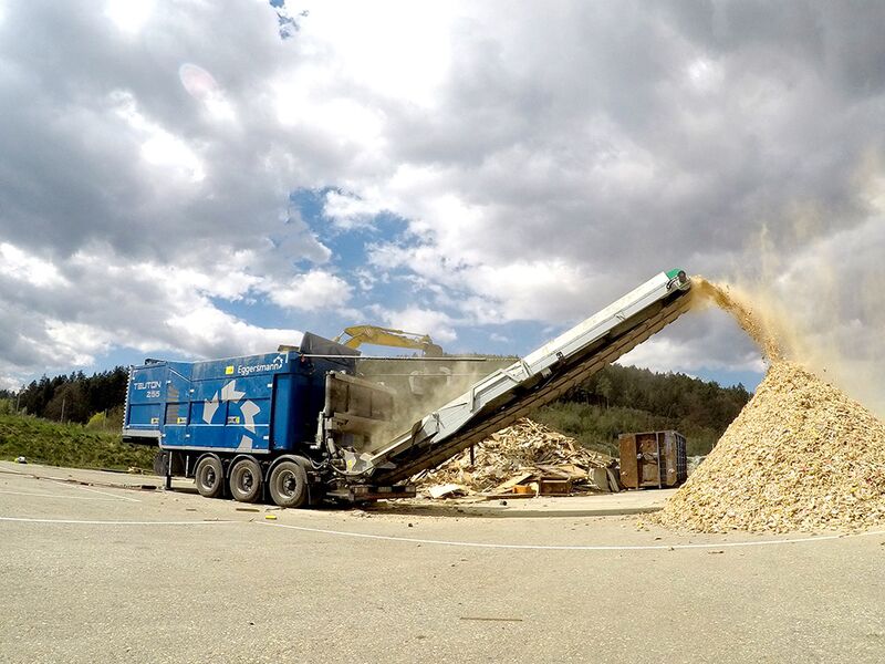 Mobil neddeling - genbrugspladser - restaffald