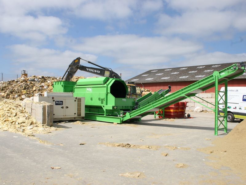 Mineraluld frasortering af urenheder