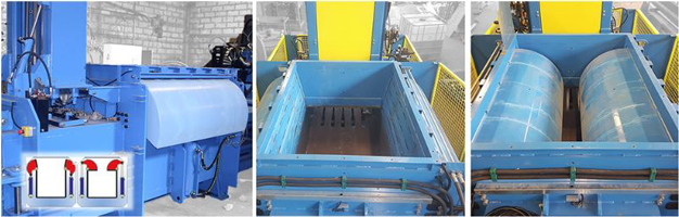 Åbning og lukning af dobbelt forpresse Anis kanalballepresser - ReTec