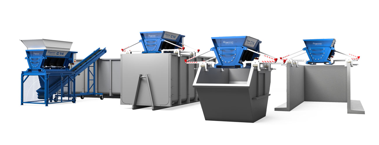 Eggersmann C14 containermonteret neddeler